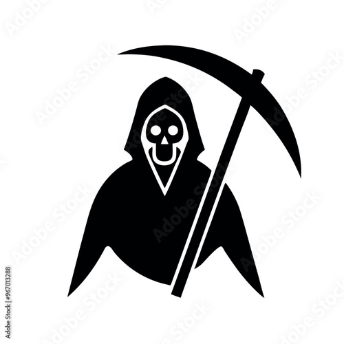 Death icon vector art illustration