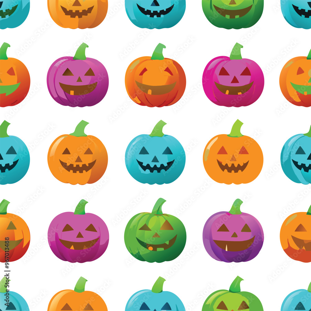 Halloween seamless pattern with pimpkeen. Vector illustration. stock illustration. Halloween seamless pattern with pimpkeen. Vector illustration. stock illustration.
