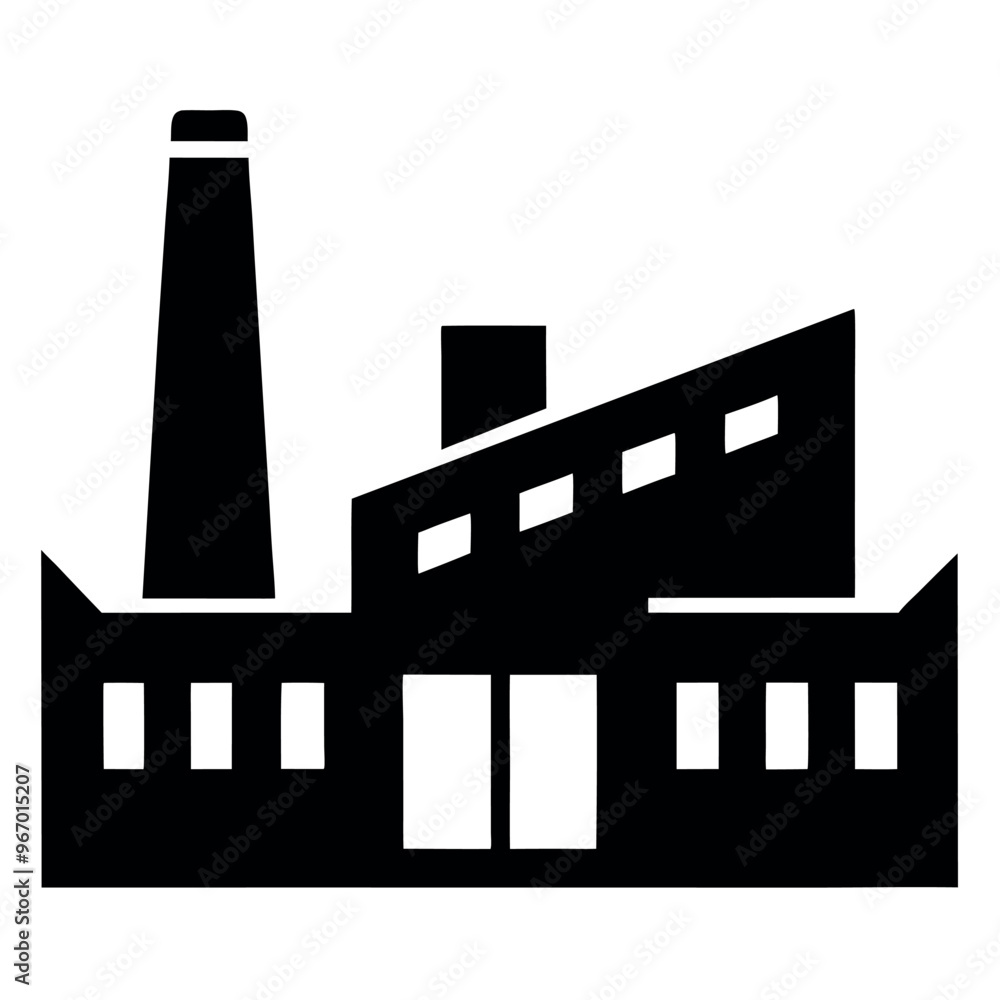 Factory icon vector art illlustraton Factory icon vector art illlustraton