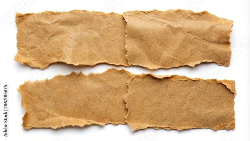 Wallpaper Mural Torn paper isolated on white background Torontodigital.ca