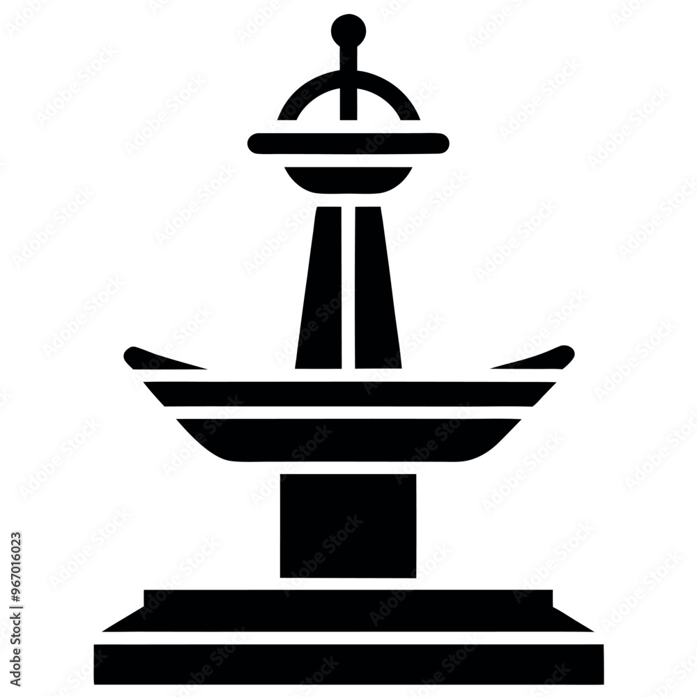Fountain icon vector art illustration Fountain icon vector art illustration