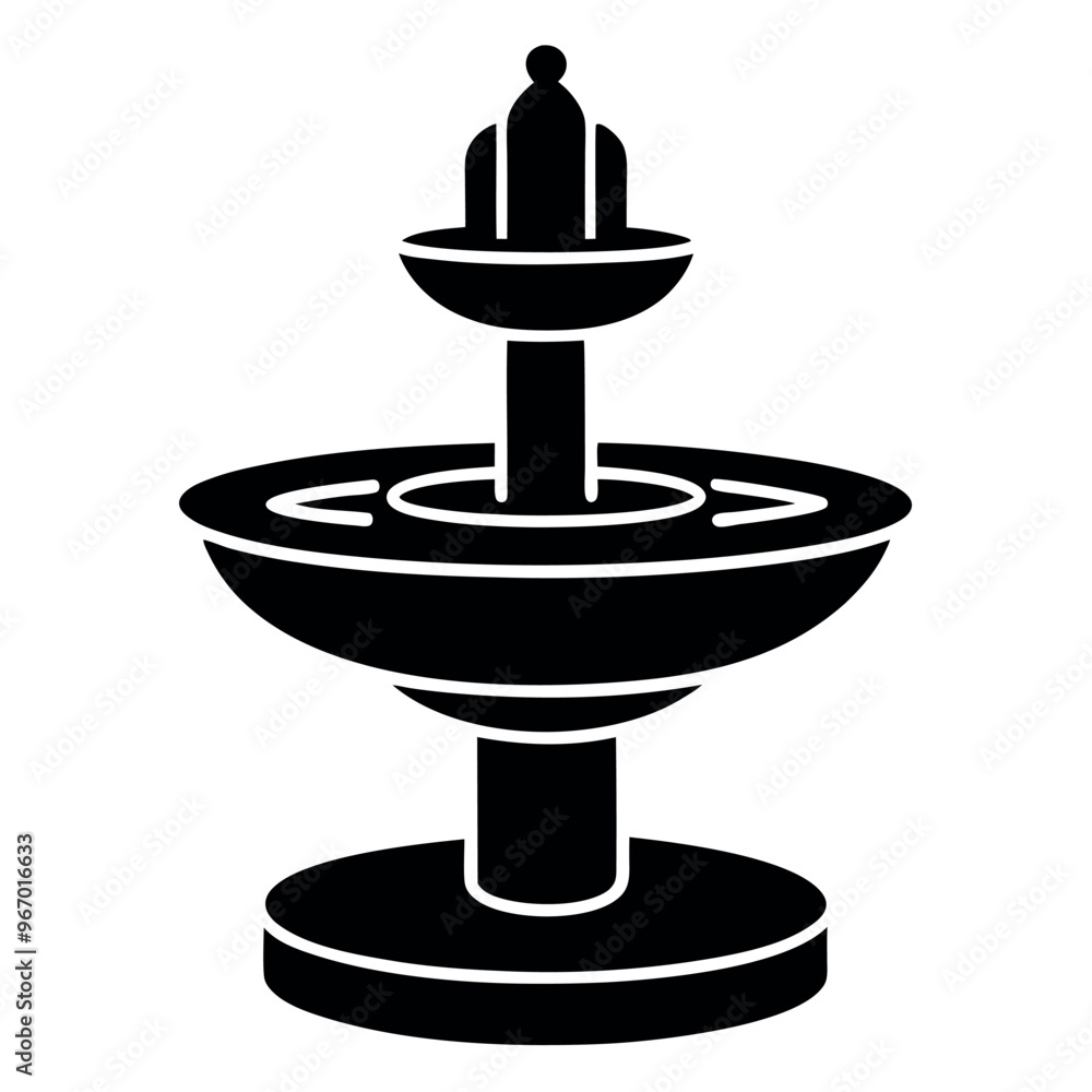 Fountain icon vector art illustration Fountain icon vector art illustration