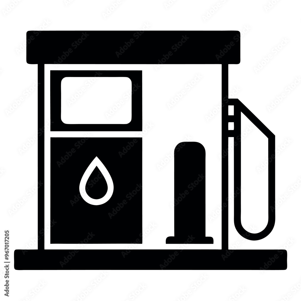 Fuel Station icon vector art illustration Fuel Station icon vector art illustration