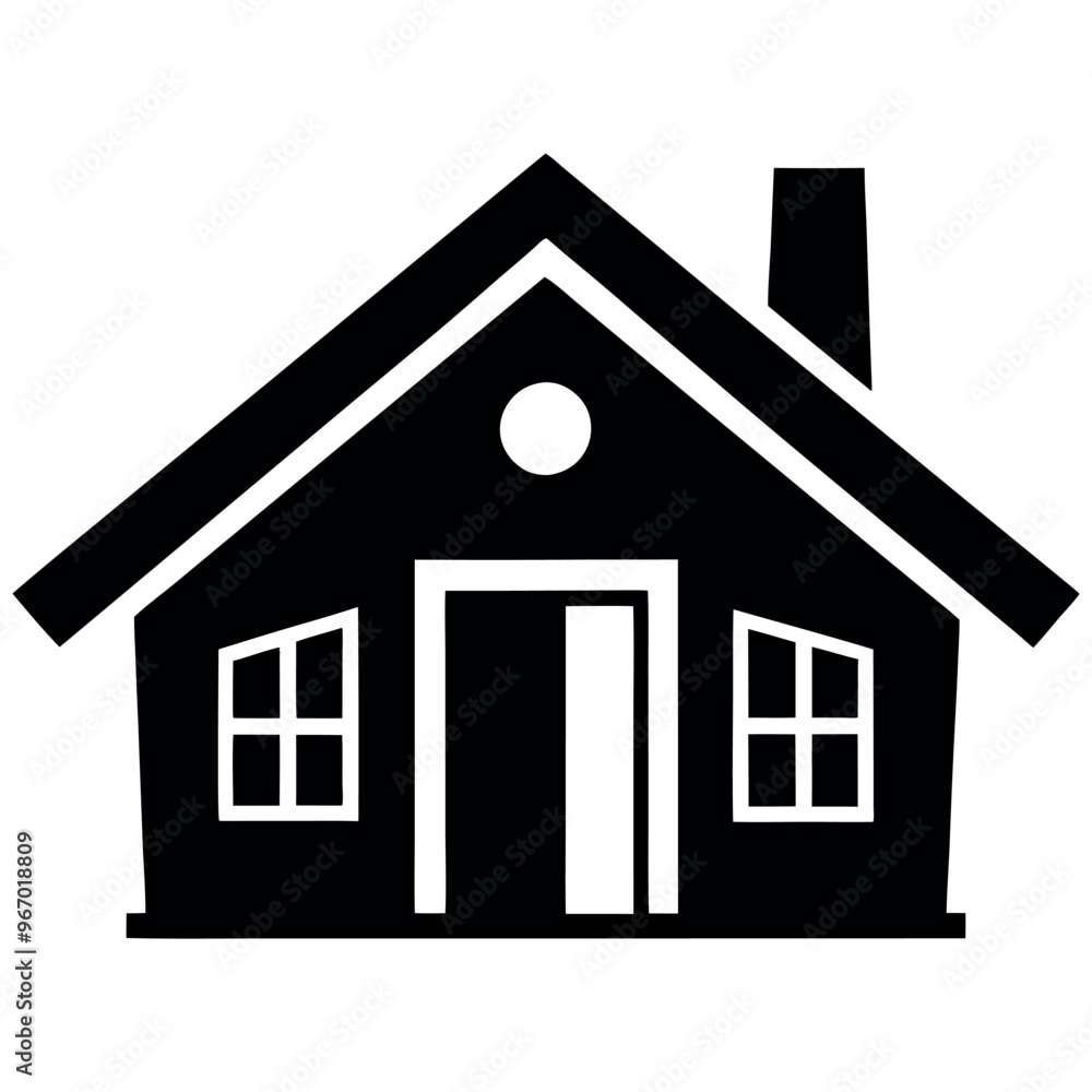 House icon vector art illustration House icon vector art illustration