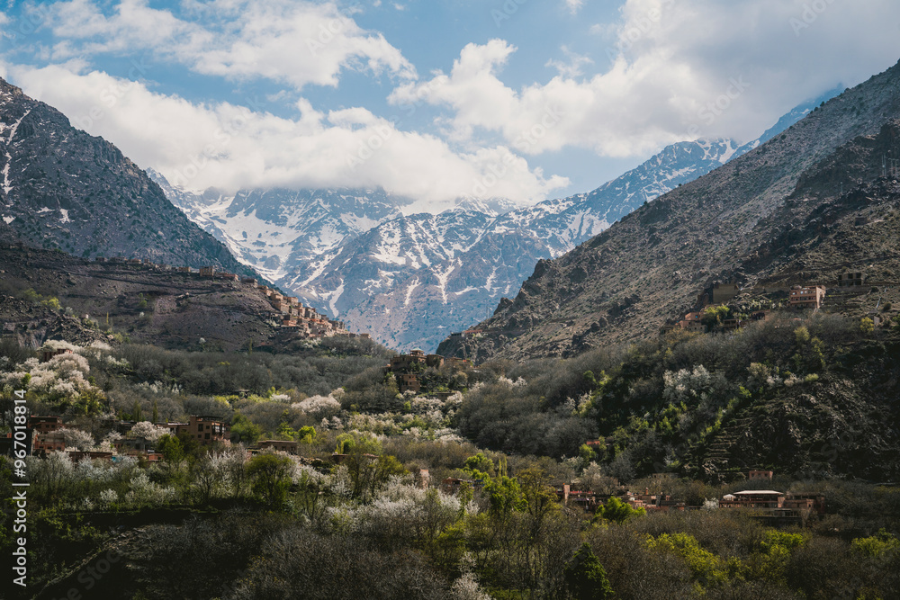 Imlil village with Toubkal in the background