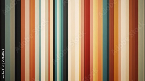 Vertical stripes, rendered as parallel lines in an abstract artwork, explore the paradoxical aesthetics of conformity and deviation. photo