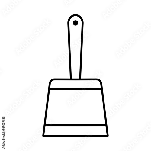 Putty knife icon,vector illustration. Flat design style. vector putty knife icon illustration isolated on White background, putty knife icon Eps10. putty knife icons graphic design vector symbols.