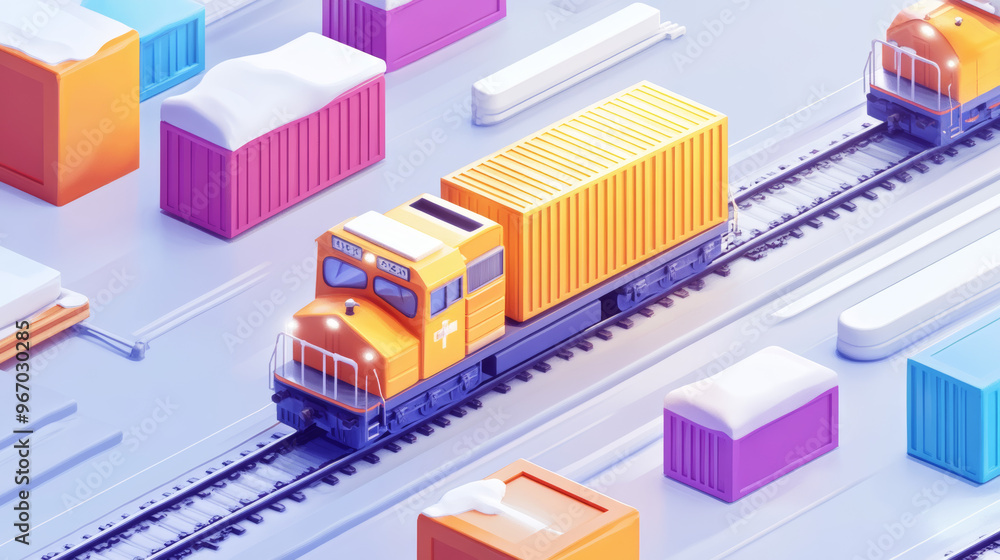 Online delivery logistics service, with mobile rail transportation, global logistics, and cargo trains Online delivery logistics service, with mobile rail transportation, global logistics, and cargo trains