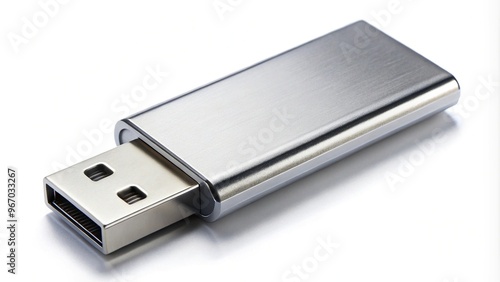 USB flash drive with metallic casing