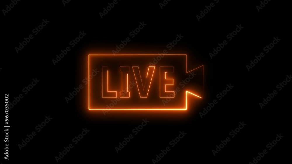 Glowing neon line animated Live Icon. Capture the Moment with Vibrant Visuals Perfect for Mainstreaming and Real-Time Engagement. Glowing neon line animated Live Icon. Capture the Moment with Vibrant Visuals Perfect for Mainstreaming and Real-Time Engagement.