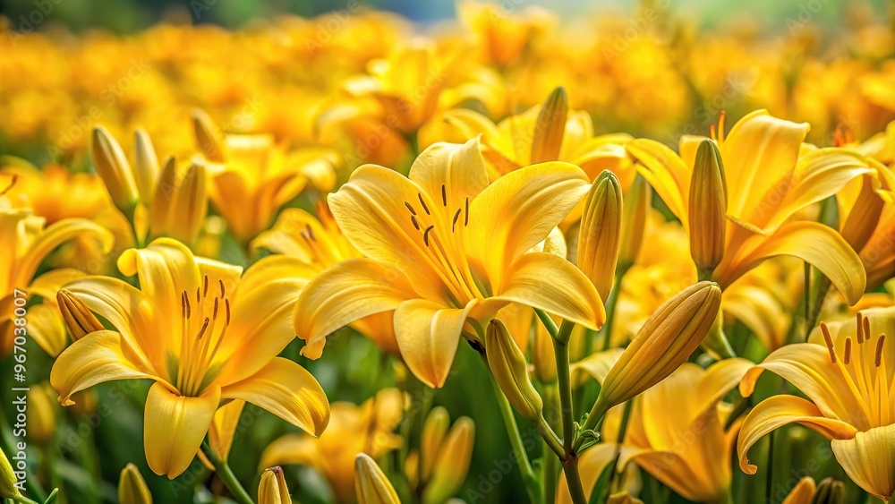Vibrant daylily flower in full bloom Vibrant daylily flower in full bloom