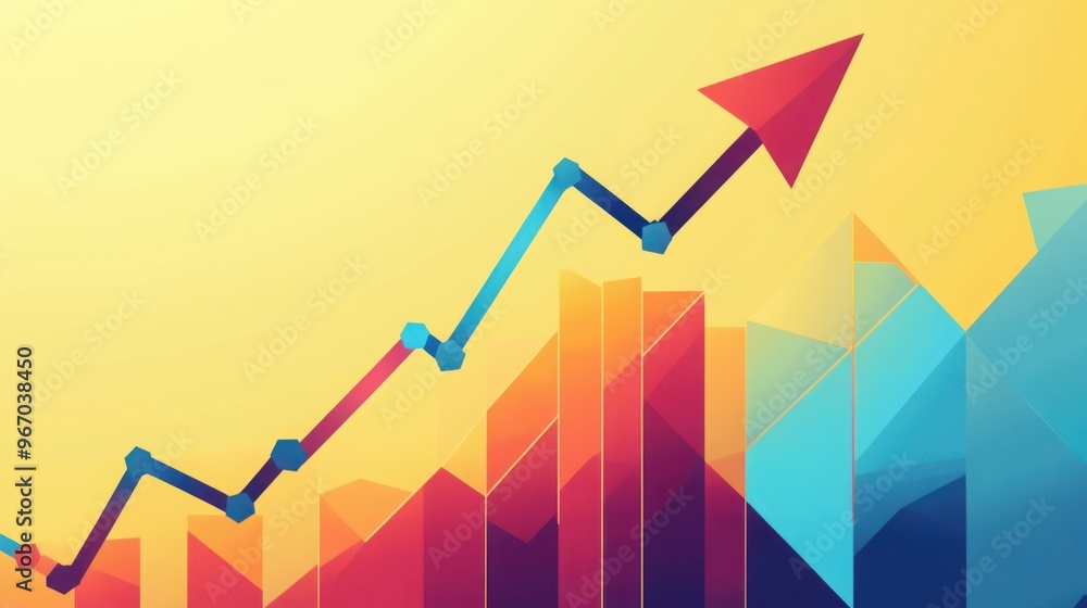 Fototapeta premium business graph