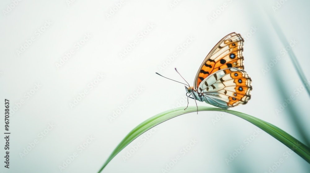 Obraz premium butterfly on a white background