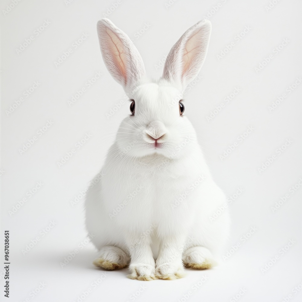 Fototapeta premium rabbit on a white background
