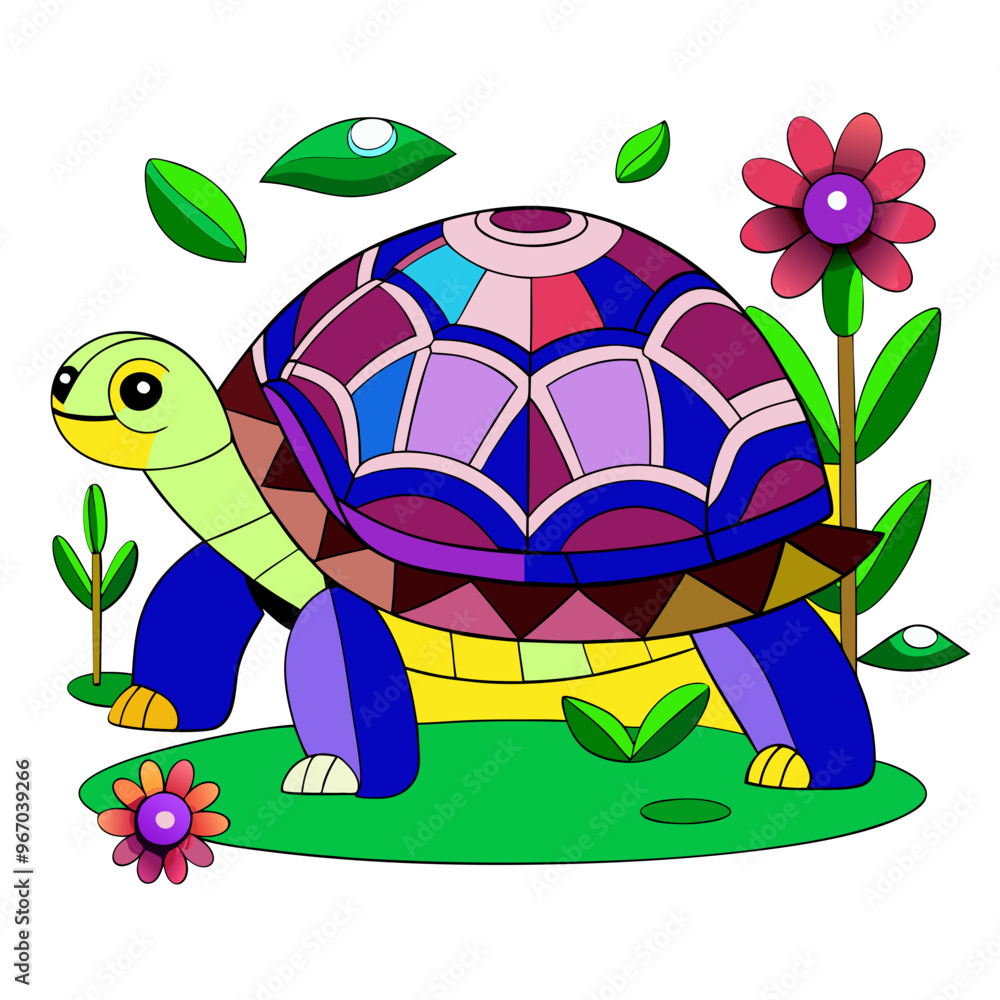 Fototapeta premium tortoise vector art, tortoise illustration, graphics tortoise icon