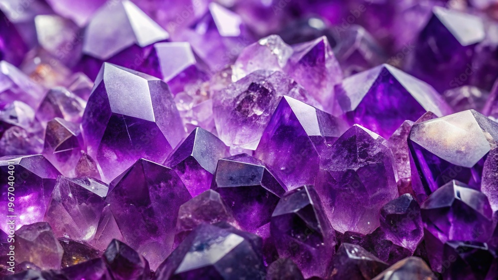 Vibrant purple texture of natural amethyst from a distance Vibrant purple texture of natural amethyst from a distance