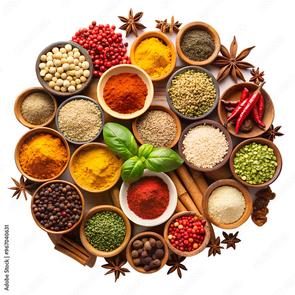 collection of spices PNG on a white Transparent Background collection of spices PNG on a white Transparent Background