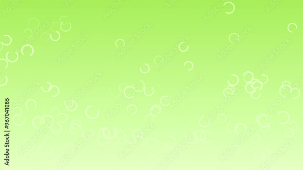 Lime green color c shaped multiple particles moving upwards futuristic geometrical background Lime green color c shaped multiple particles moving upwards futuristic geometrical background