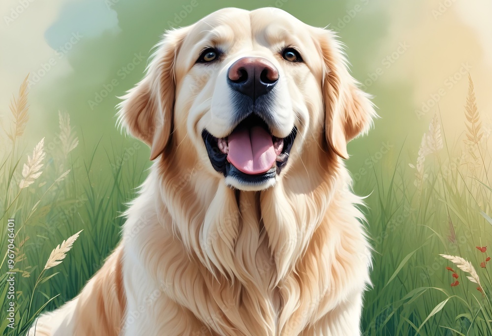 A Dog with Colour Background A Dog with Colour Background