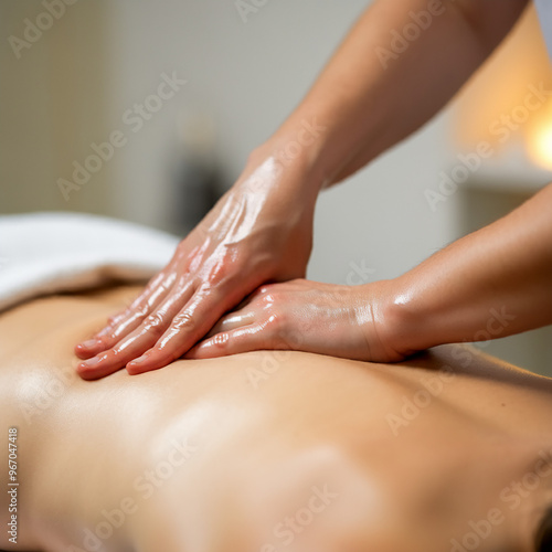 Wallpaper Mural An esthetician provides a soothing back massage. Torontodigital.ca