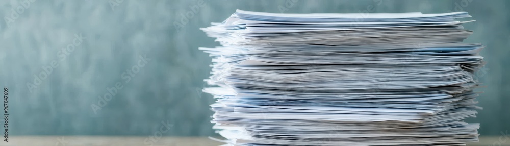 A neat stack of papers showcasing office organization and productivity, perfect for business and document-related themes. A neat stack of papers showcasing office organization and productivity, perfect for business and document-related themes.