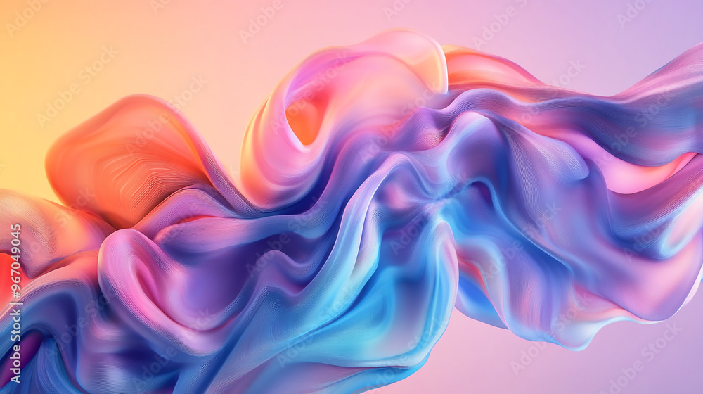 A Soft Pastel Waves Abstract Background A Soft Pastel Waves Abstract Background