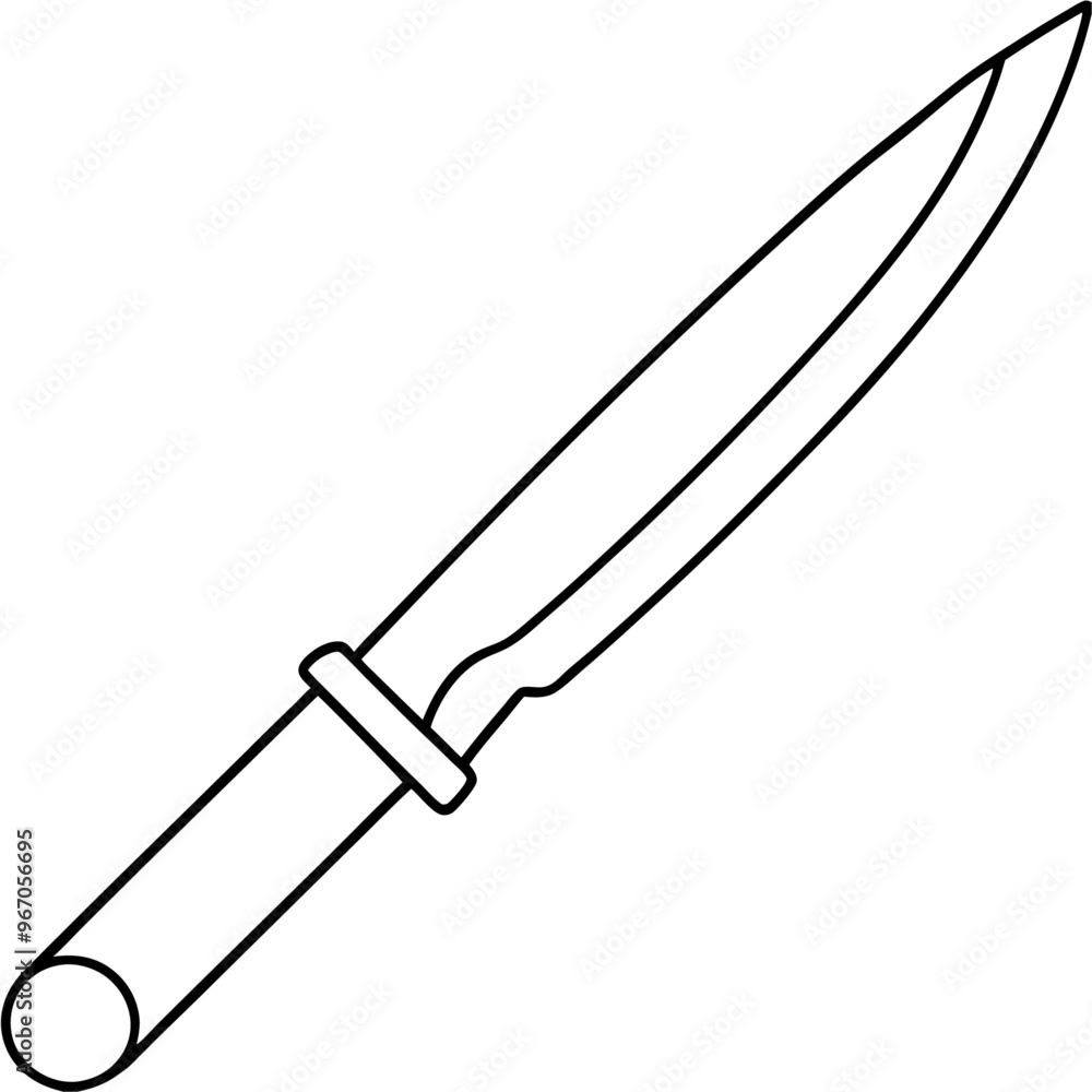 knife outline coloring book page line art illustration digital drawing knife outline coloring book page line art illustration digital drawing