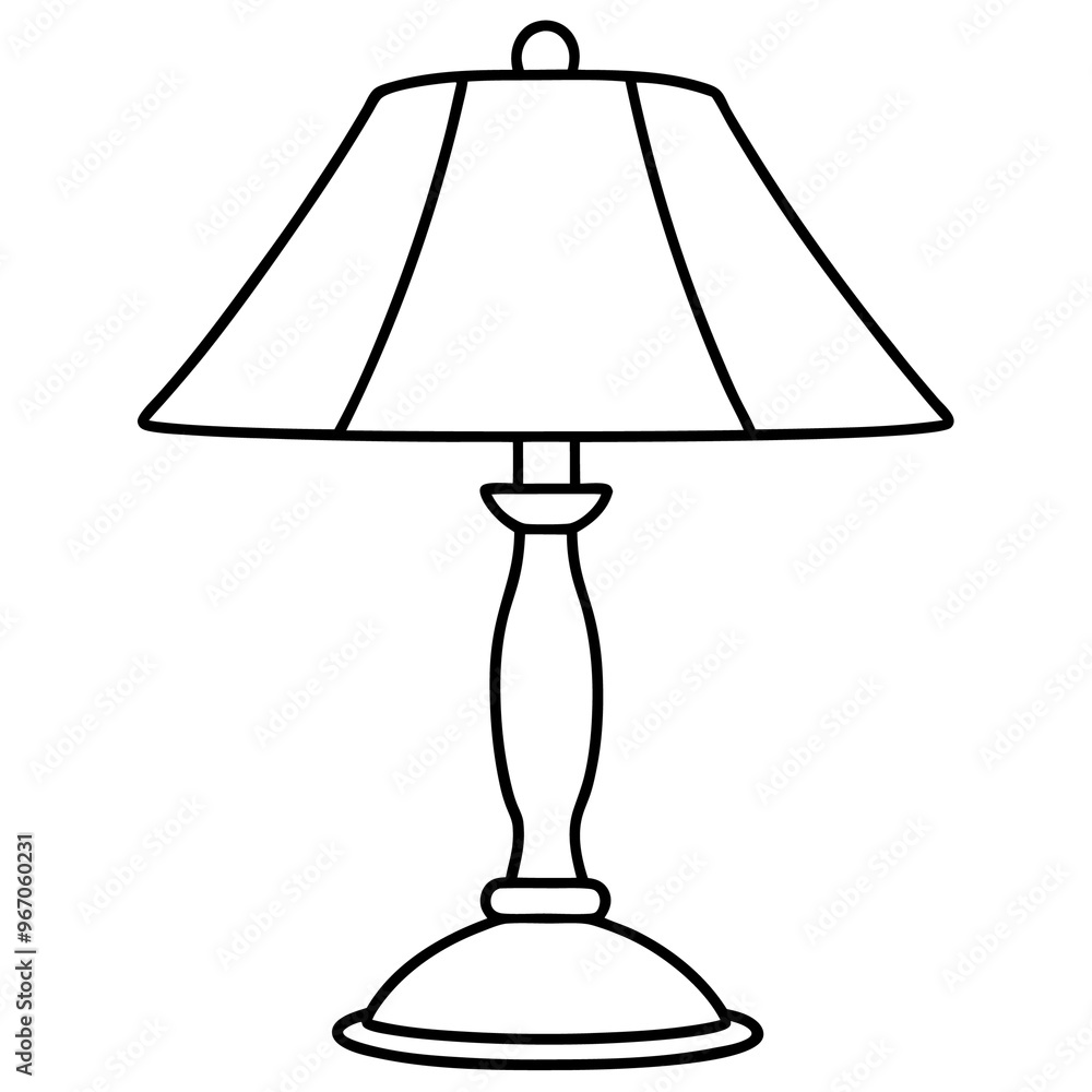 lamp outline coloring book page line art illustration digital drawing lamp outline coloring book page line art illustration digital drawing