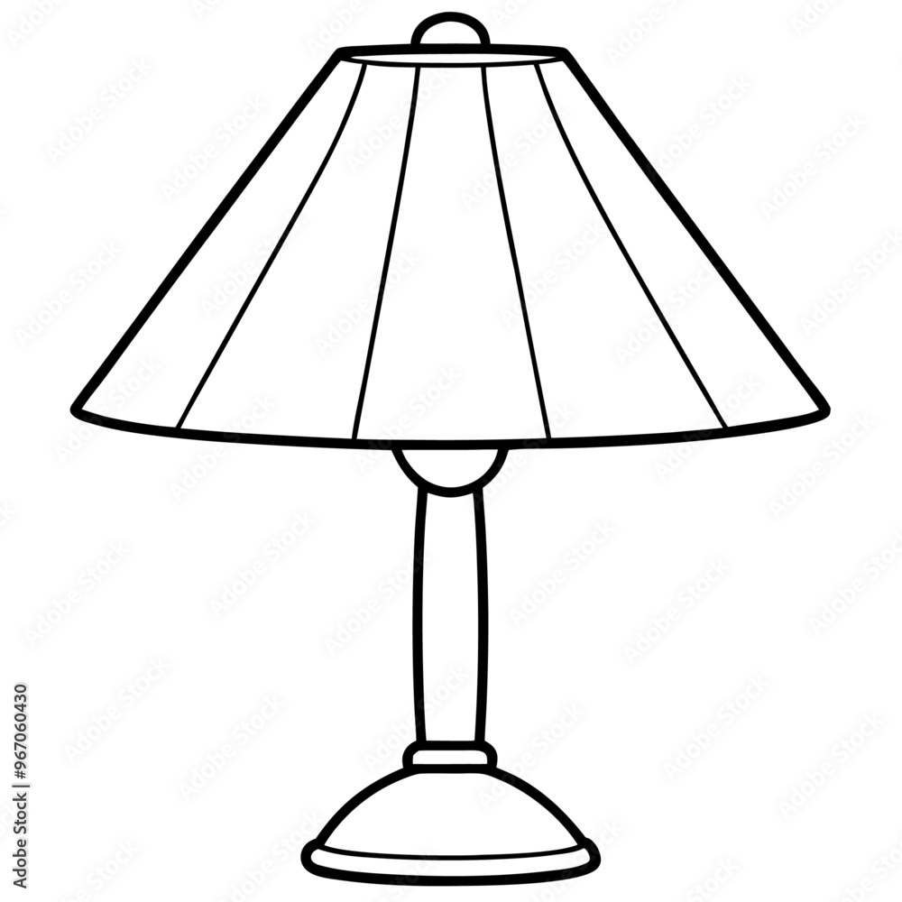 lamp outline coloring book page line art illustration digital drawing lamp outline coloring book page line art illustration digital drawing