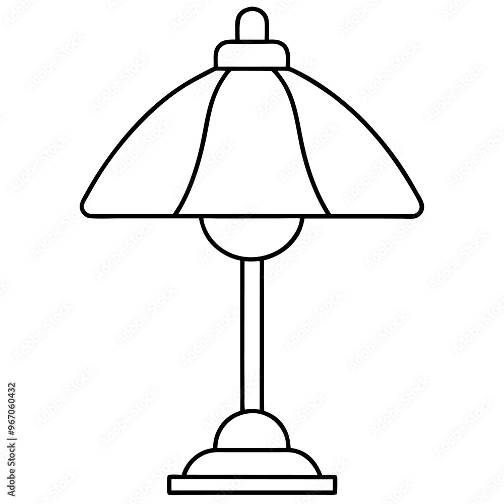 lamp outline coloring book page line art illustration digital drawing lamp outline coloring book page line art illustration digital drawing