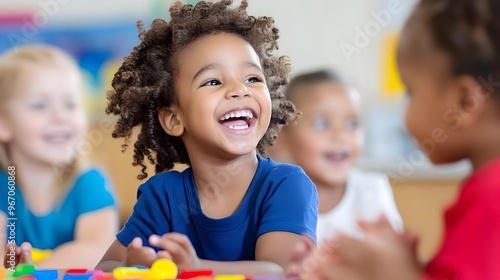 Diverse group of children l...