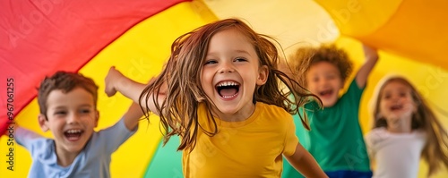 Joyful Children Playing Par...