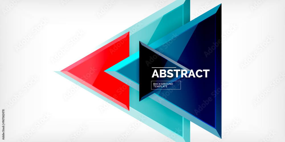 Abstract background - glossy triangles. Vector Illustration For Wallpaper, Banner, Background, Card, Book Illustration, landing page Abstract background - glossy triangles. Vector Illustration For Wallpaper, Banner, Background, Card, Book Illustration, landing page