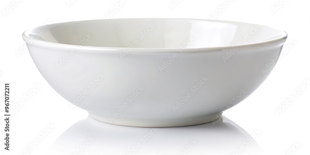 White ceramic bowl isolated on white background White ceramic bowl isolated on white background