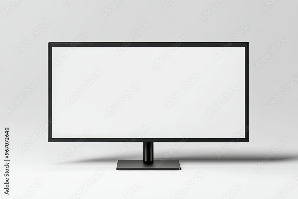 Flat screen monitor isolated Flat screen monitor isolated