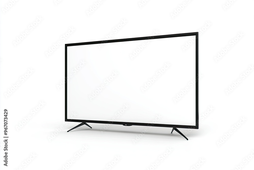Flat TV isolated on a white background Flat TV isolated on a white background