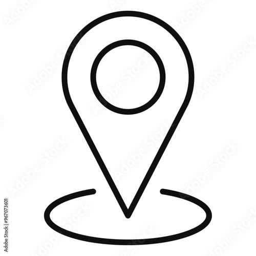 Address location Outline Icon 07
