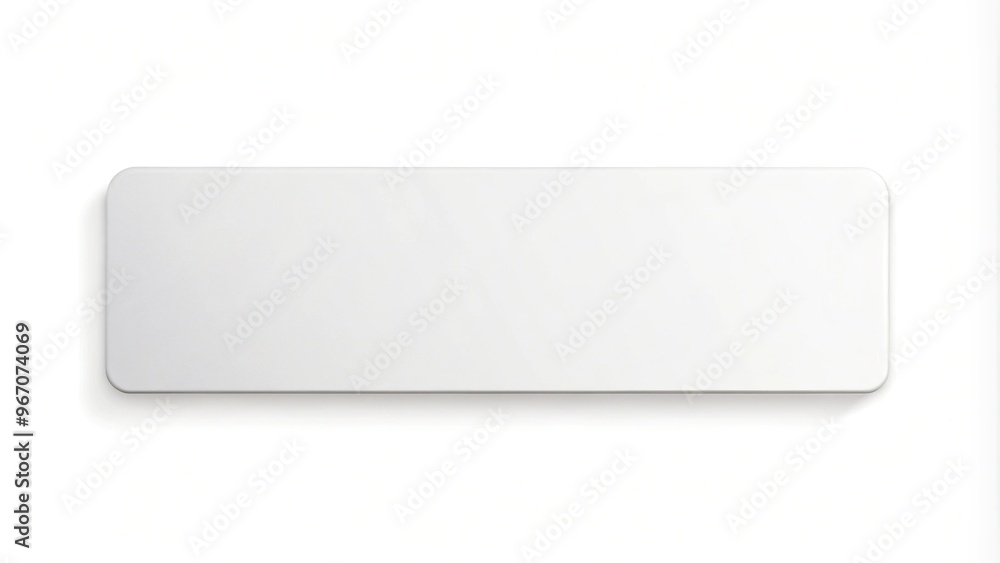 White empty horizontal rectangle box close up from top view White empty horizontal rectangle box close up from top view