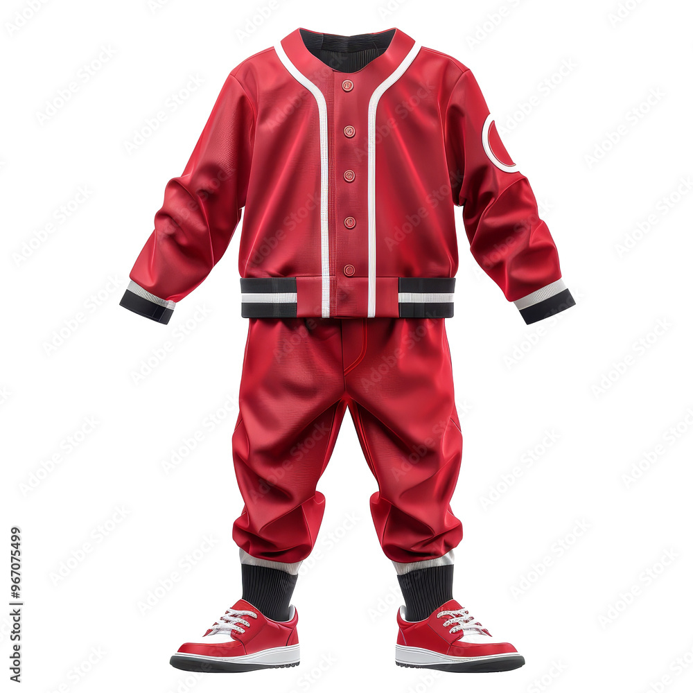 Stylish red athletic outfit designed for children, featuring a jacket and pants, ideal for sports or casual play during any season Stylish red athletic outfit designed for children, featuring a jacket and pants, ideal for sports or casual play during any season