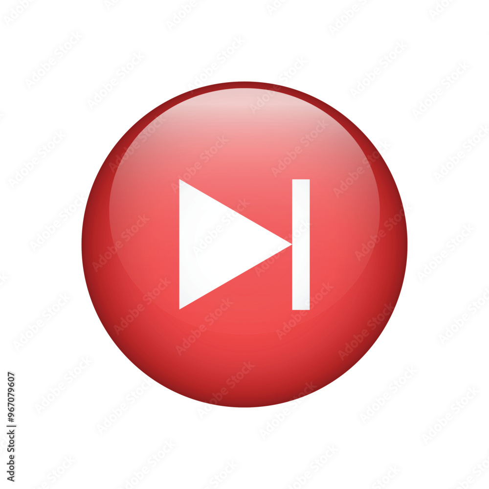 Forward icon isolated on white background. Next round button vector illustration Forward icon isolated on white background. Next round button vector illustration
