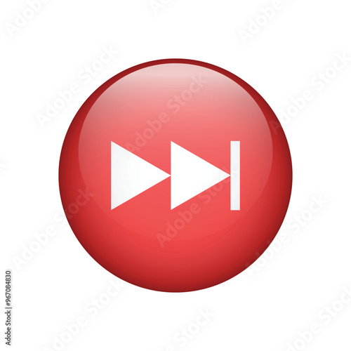 Free Download Fast forward icon isolated on white background. Next round button vector illustration - GFXLoad
