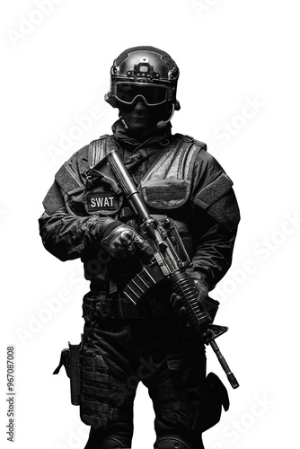 Konstfotografi Swat special forces transparency photo