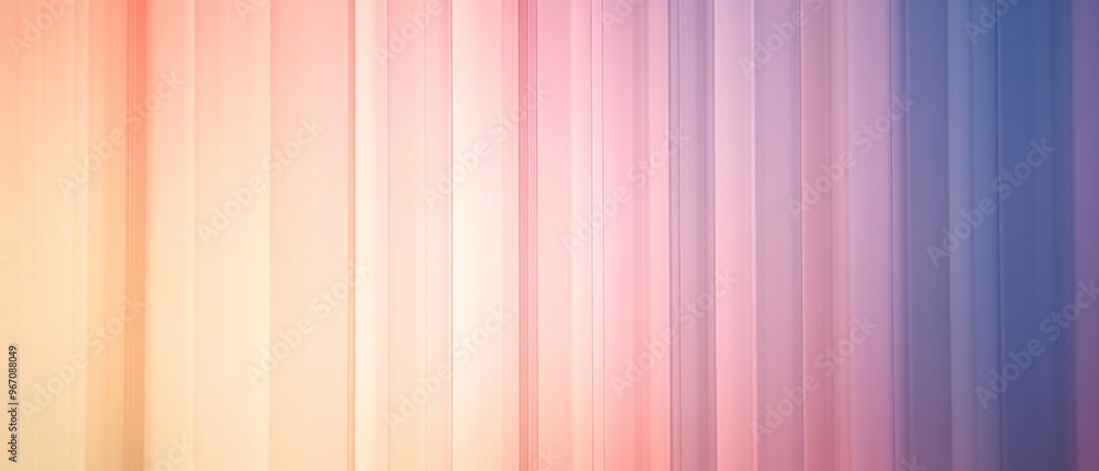A colorful stripe of light pink, yellow, and blue A colorful stripe of light pink, yellow, and blue