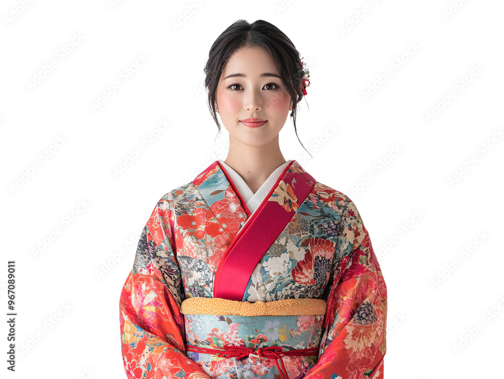 a woman in a kimono a woman in a kimono