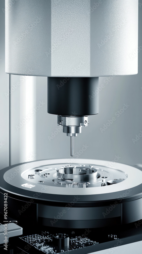 custom made wallpaper toronto digitalA machine with a small hole in the middle of it. The hole is being used to make a hole in a piece of metal