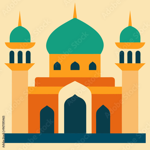 vector illustration of mosque