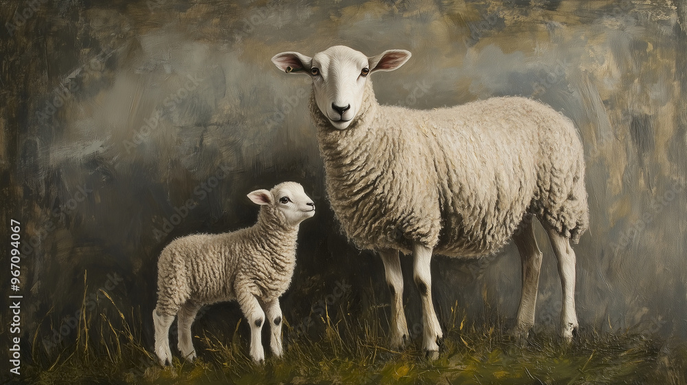 Mother and Baby sheep Mother and Baby sheep