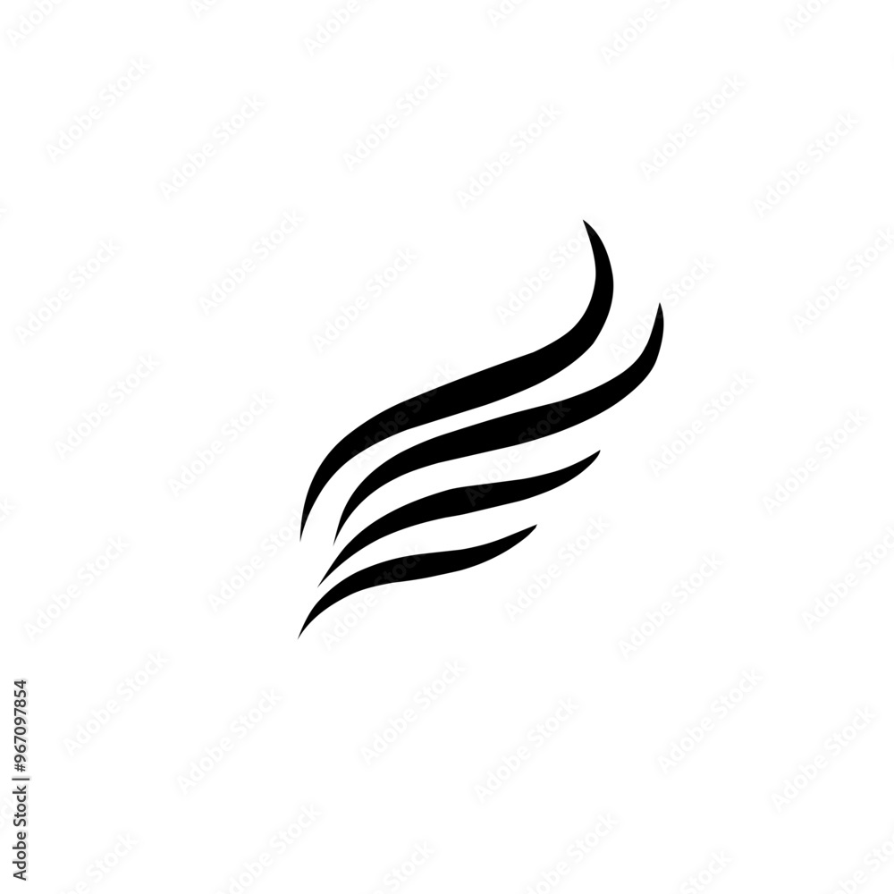 hair wave icon hair wave icon