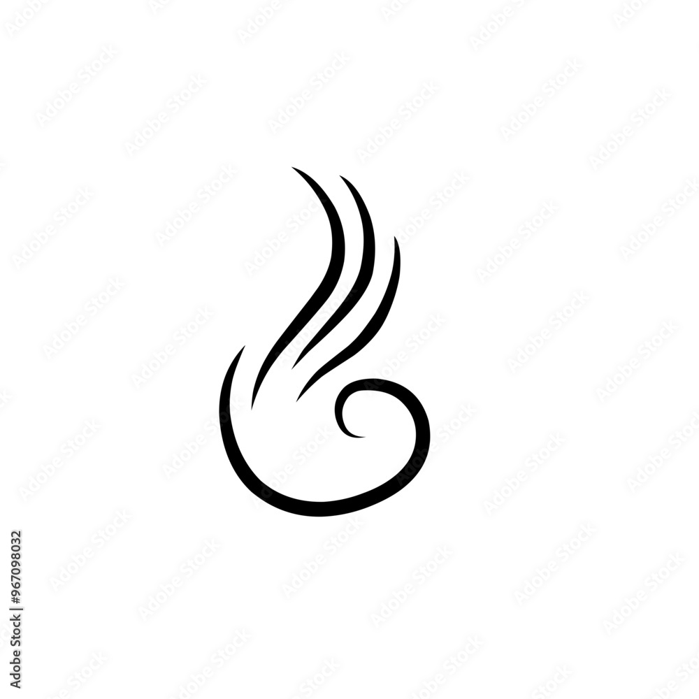 hair wave icon hair wave icon