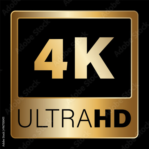 gold color 4k label or sticker. Gold HD sign. icon element video